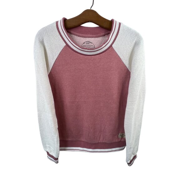 Good Land Sweatshirt Size Medium Colorblock Pullover Long Sleeve Knit Cozy - Picture 1 of 6